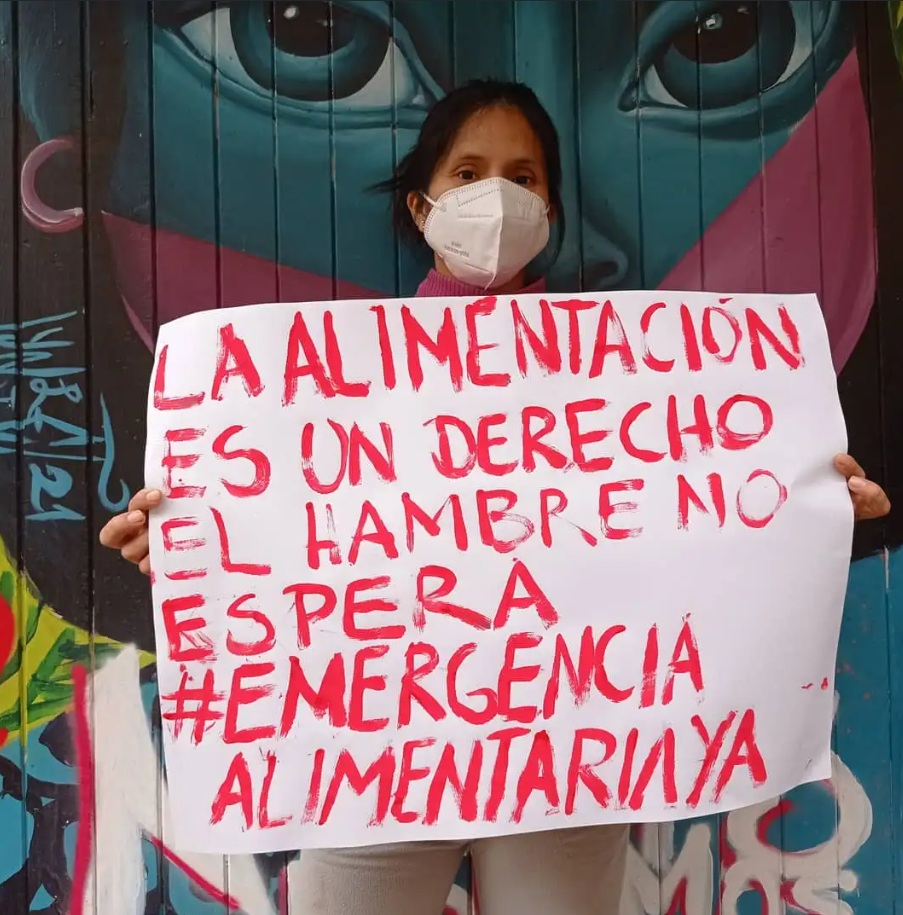  Madre de familia de una olla común de San Juan de Lurigancho. Foto: Pam Pam 